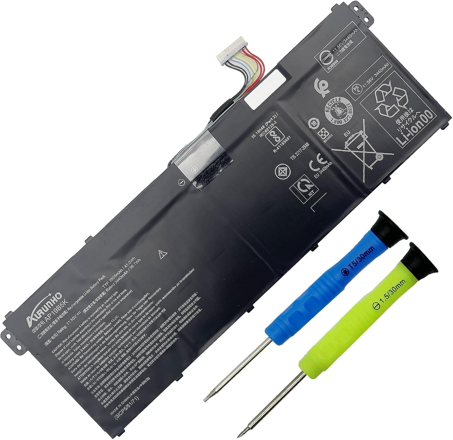 Amazon.com: AURUNHO AP19B5K AP19B8K Laptop Battery for Acer Aspire